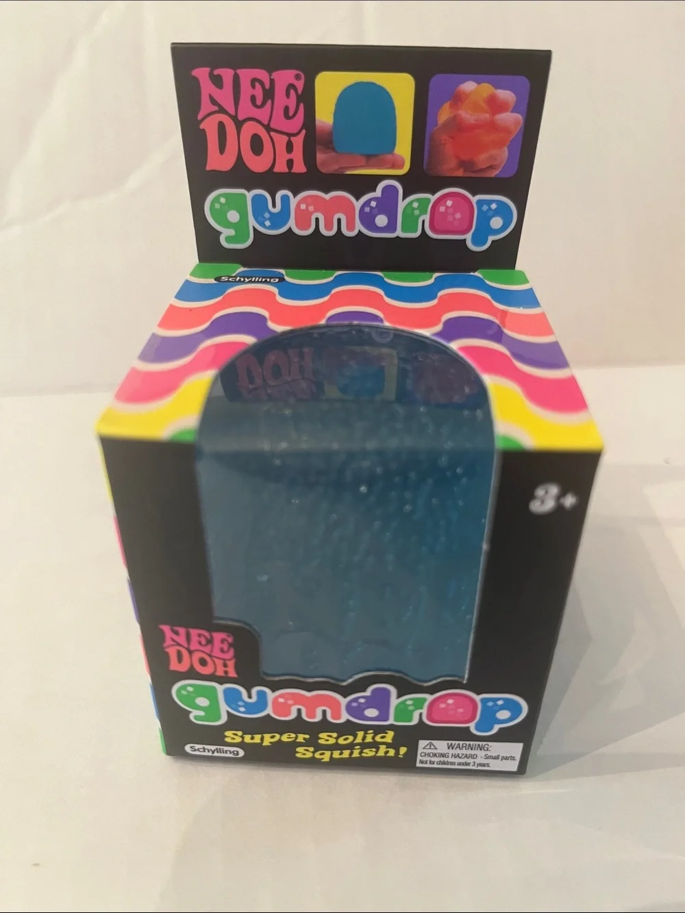 NeeDoh Gumdrop Super Solid Squish - Blue